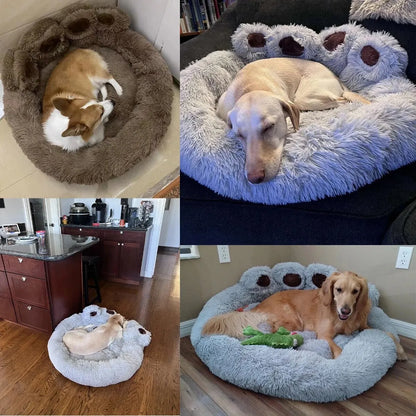Cute cozy sofa pet bed for cats and puppies