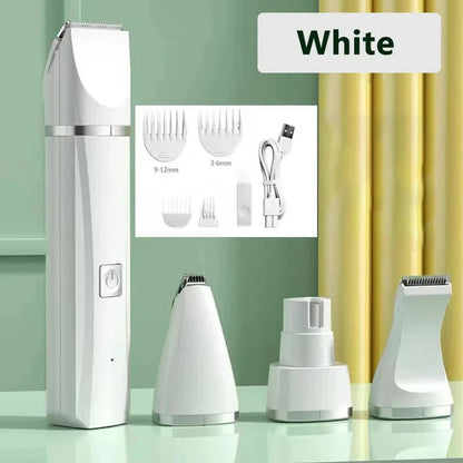 4-in-1 Electric Dog Clippers – Professional Pet Hair Trimmer