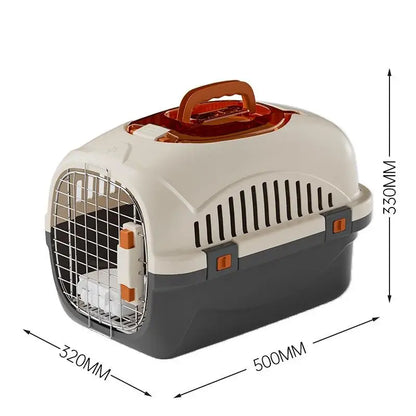 Cat & Small Dog Carrier Box – Portable Ventilated Pet Cage