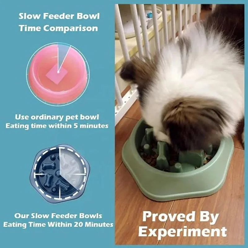 Multiple color slow feeder bowls for small and large dogs