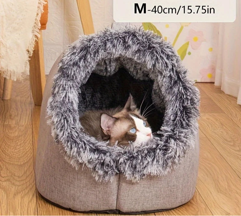 Cozy Cat Bed Tunnel – Warm Sleeping Nest