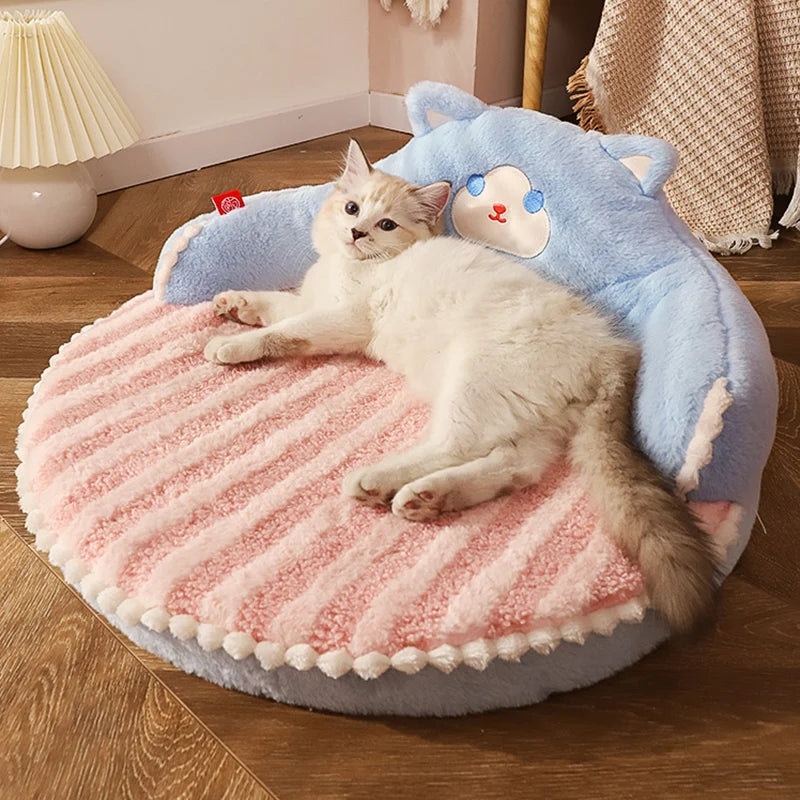 Soft washable pet sleeping pad – bear and cat style