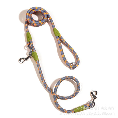 Reflective Nylon Dog Leash – Strong & Safe Running Lead