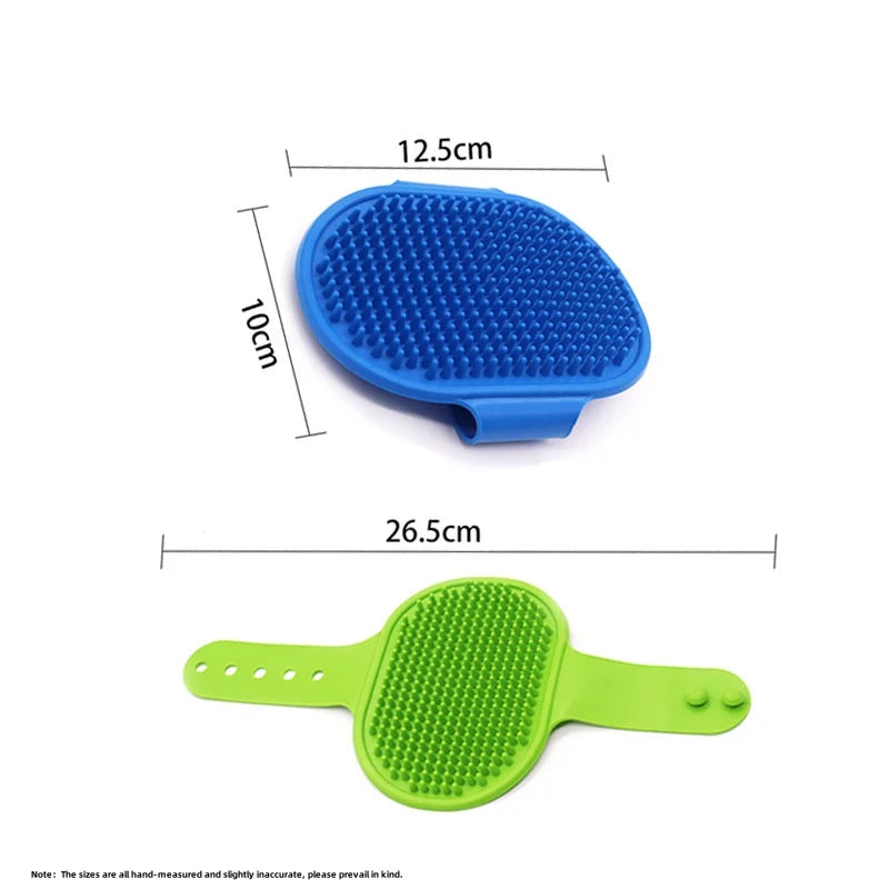 Soft Silicone Pet Grooming Brush – Dog & Cat Bath Massage Comb for Hair Removal