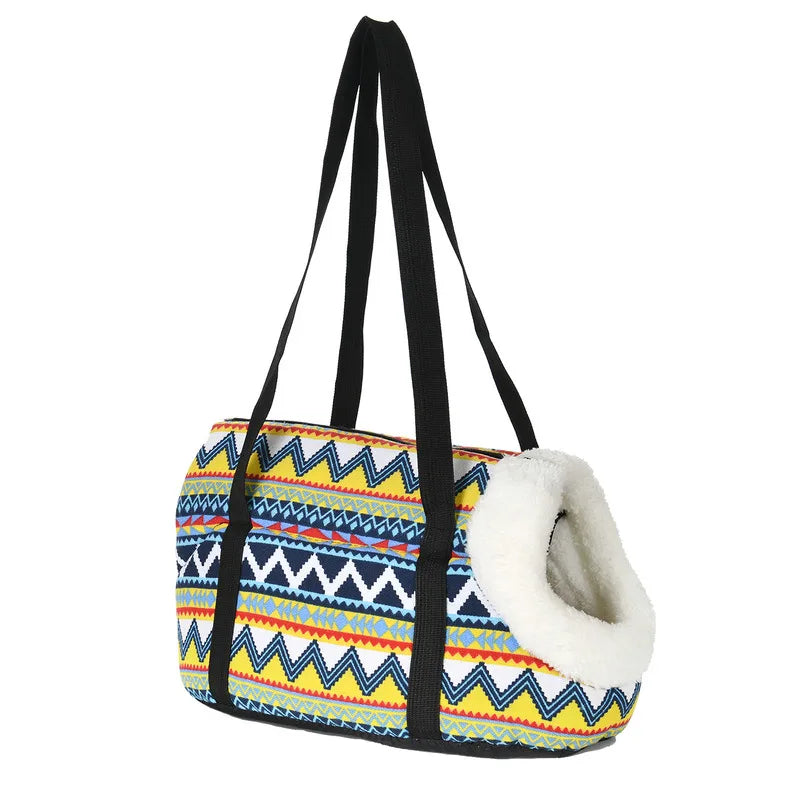 stylish printed pet bag lightweight design