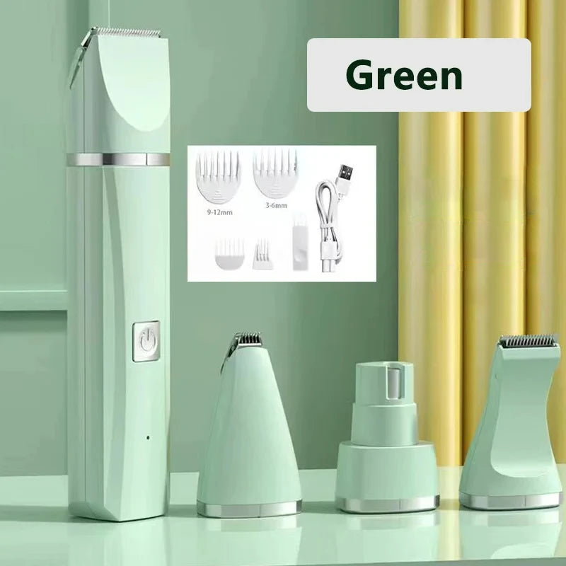 4-in-1 Electric Dog Clippers – Professional Pet Hair Trimmer