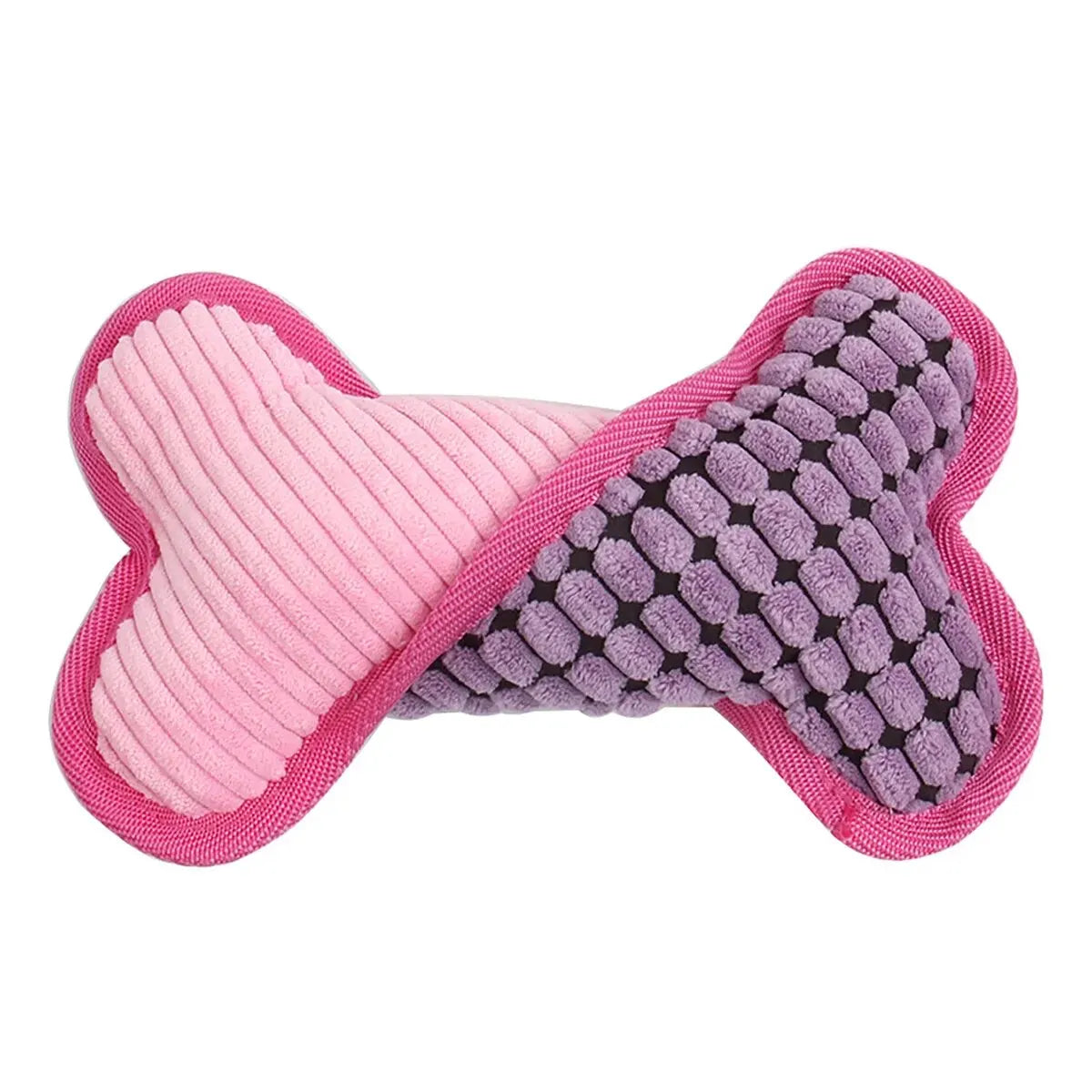 Plush Squeaky Bone Dog Toy – Durable Chew Toy for Small, Medium & Large Dogs
