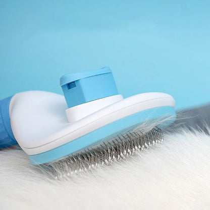 Self-Cleaning Pet Grooming Brush – Stainless Steel Comb for Dogs & Cats