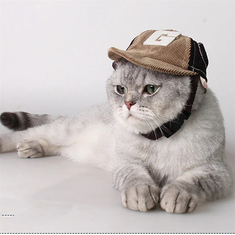 Adjustable Dog Baseball Hat with Ear Holes – Breathable Sun Protection Cap for Small to Large Dogs & Pets