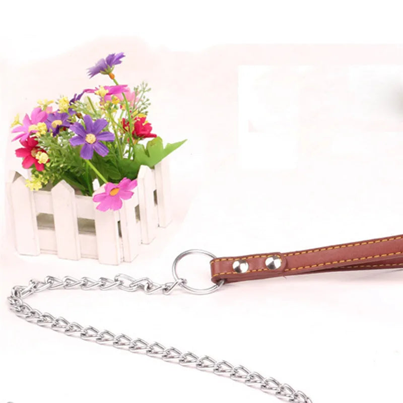 Anti-bite dog chain lead for large breeds
