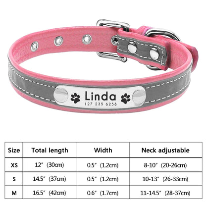 Personalized Cat & Dog Collar with Crystal Rhinestones – Adjustable Collar with Custom Engraved Anti-Lost ID Tag