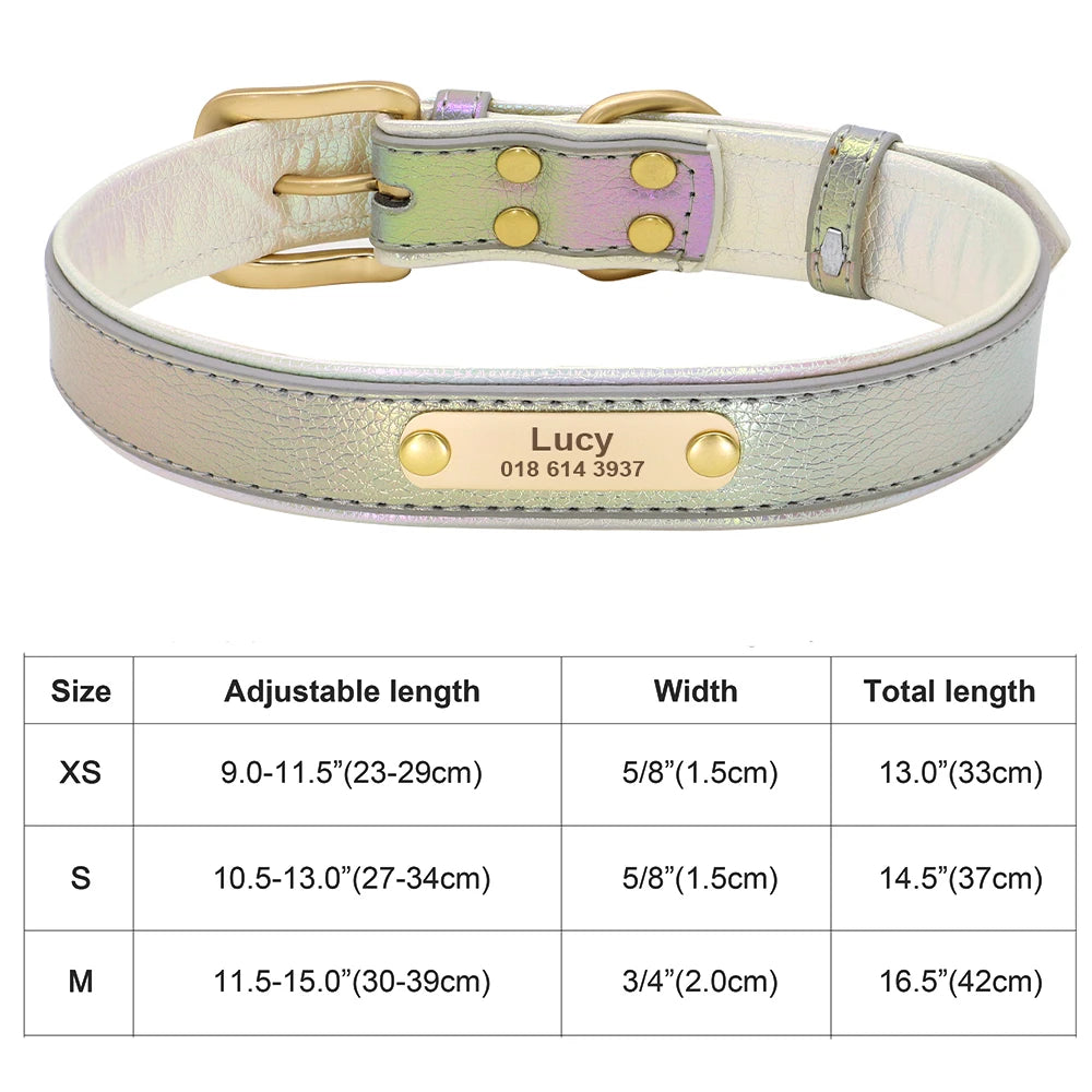 Personalized Cat & Dog Collar with Crystal Rhinestones – Adjustable Collar with Custom Engraved Anti-Lost ID Tag