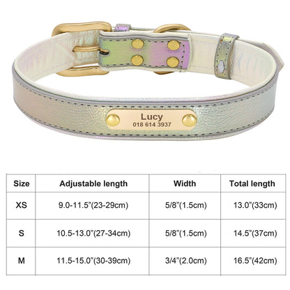 Personalized Cat & Dog Collar with Crystal Rhinestones – Adjustable Collar with Custom Engraved Anti-Lost ID Tag