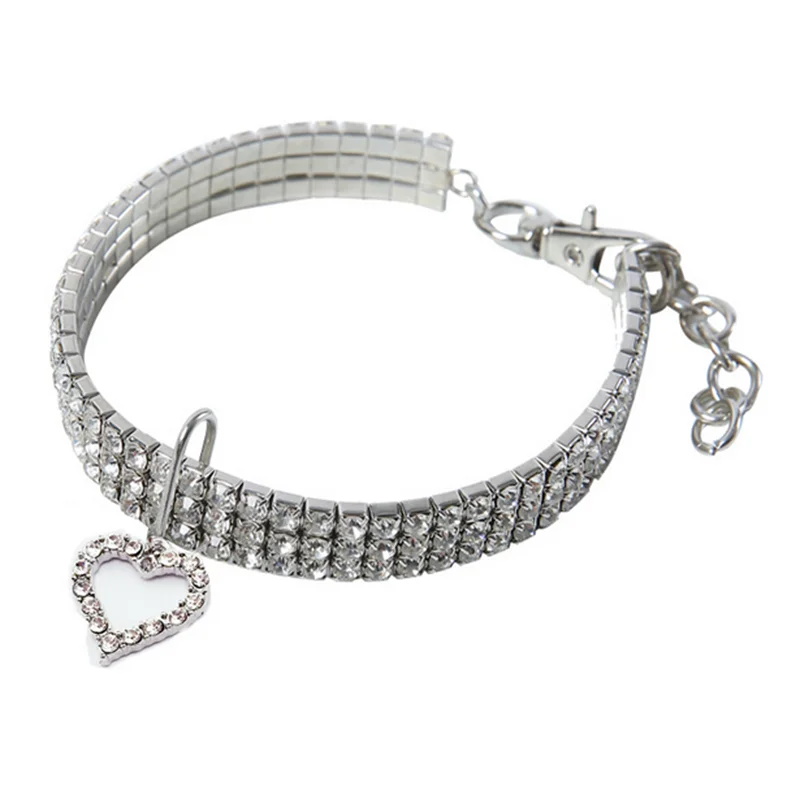 Rhinestone Dog Collar – Crystal Bling Pet Necklace