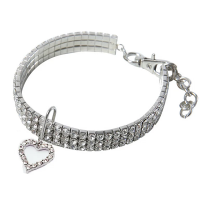 Rhinestone Dog Collar – Crystal Bling Pet Necklace