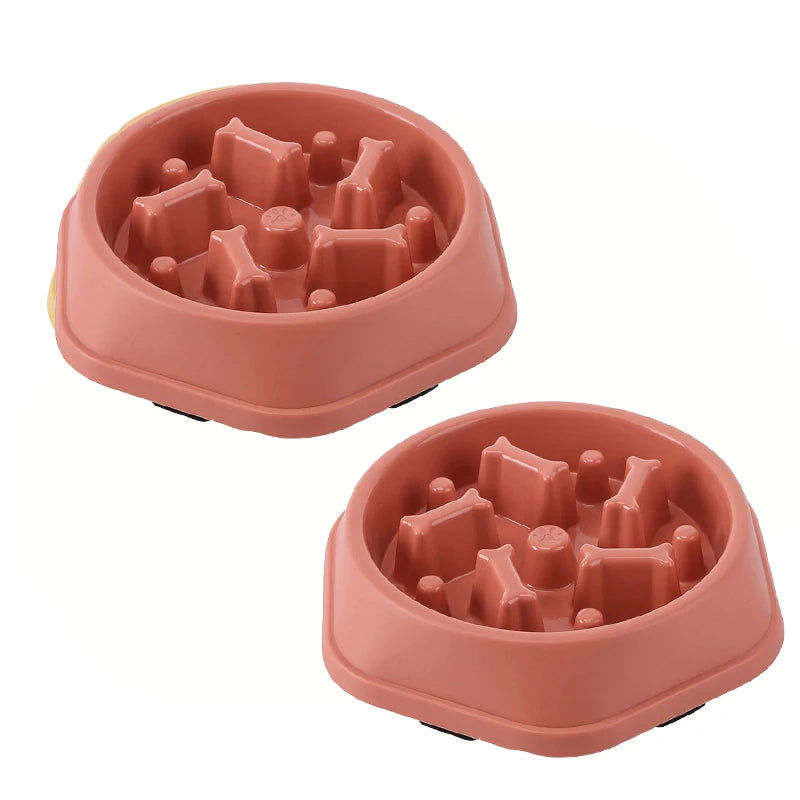 Slow Feeder Dog Bowl – Anti-Gulping Non-Slip Pet Dish