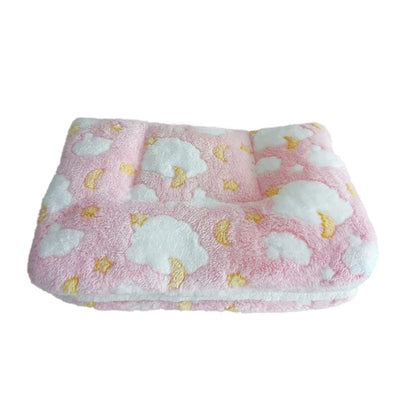 Soft Fleece Dog & Cat Bed Mat – Thickened Warm Pet Blanket
