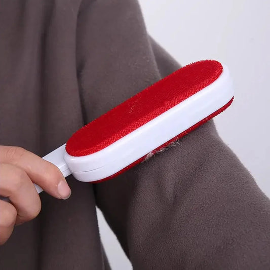 2-Sided Lint Remover Brush – Self-Cleaning Pet Hair Remover for Clothes, Sofa, Carpet – Reusable Cat & Dog Fur Roller