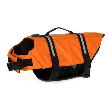 Dog Life Jacket with Reflective Strips – Adjustable Waterproof Pet Swim Vest for Small to Large Dogs