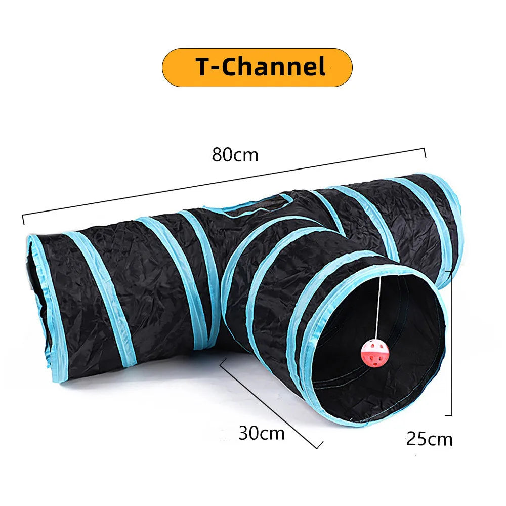 Foldable Cat Tunnel – Interactive Play Toy for Cats