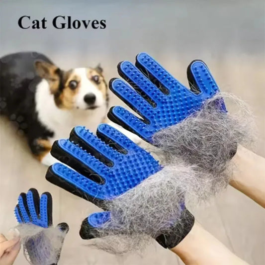 Pet Grooming Glove – Deshedding & Massage Glove for Cats & Dogs – Left or Right Hand
