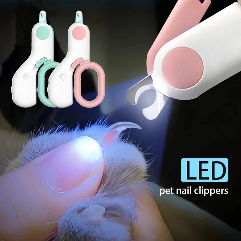 LED pet nail clipper – safe nail trimmer for cats and dogs