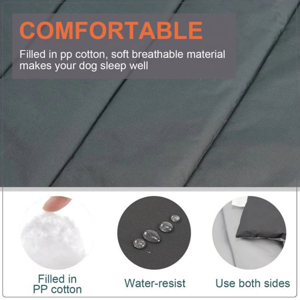 Portable Waterproof Pet Mat for Dogs – Foldable Travel Dog Bed with Handle, Easy to Carry & Clean