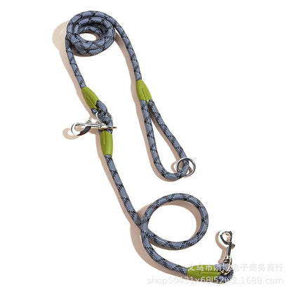 Reflective Nylon Dog Leash – Strong & Safe Running Lead