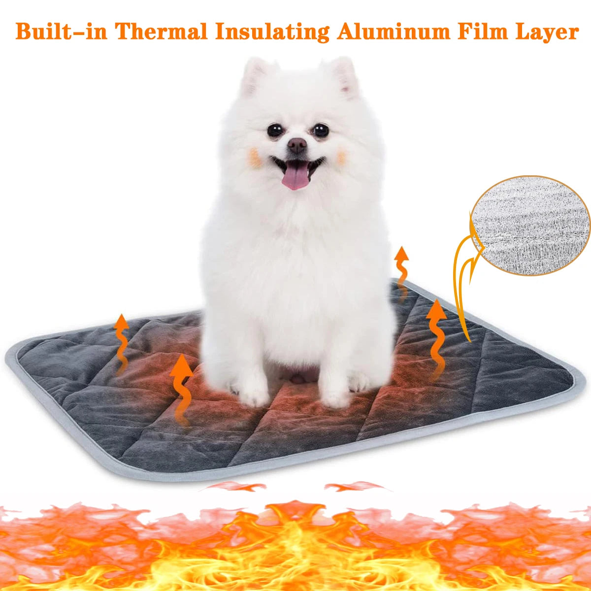 Self-Heating Pet Pad – Thermal Bed for Dogs & Cats