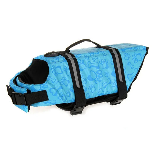Dog Life Jacket with Reflective Strips – Adjustable Waterproof Pet Swim Vest for Small to Large Dogs