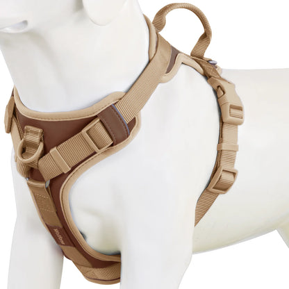 Luxury Dog Harness – No-Pull Adjustable Chest Strap in Chocolate Color