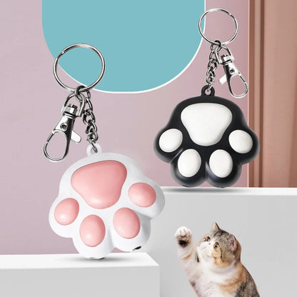 Rechargeable Cat Laser Toy with Multiple Patterns – Interactive LED Light Paw Shape for Training & Play