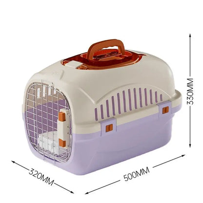 Cat & Small Dog Carrier Box – Portable Ventilated Pet Cage