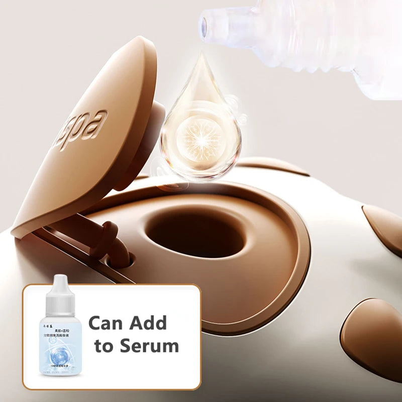 Detangling brush for dogs and cats with steam technology