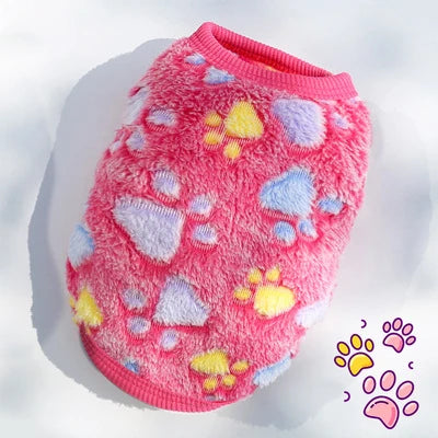 Cute Winter Dog Clothes – Warm Vest for Small Dogs & Cats