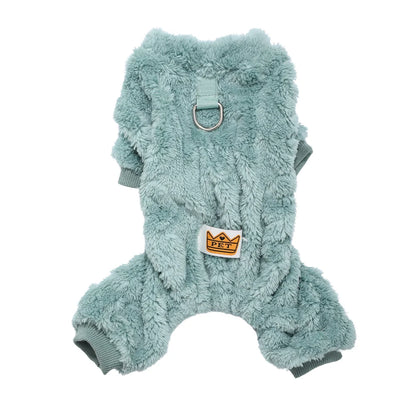 Winter Pet Jumpsuit – Soft Fleece Pajamas for Dogs & Cats
