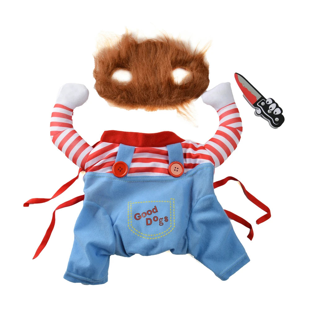 Halloween cosplay dog costume adjustable fit
