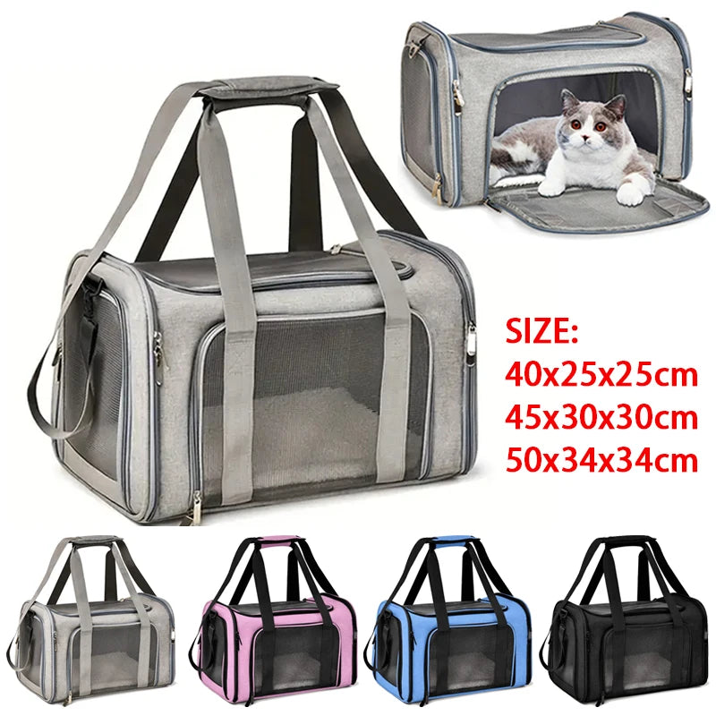pet carrier travel bag breathable mesh
