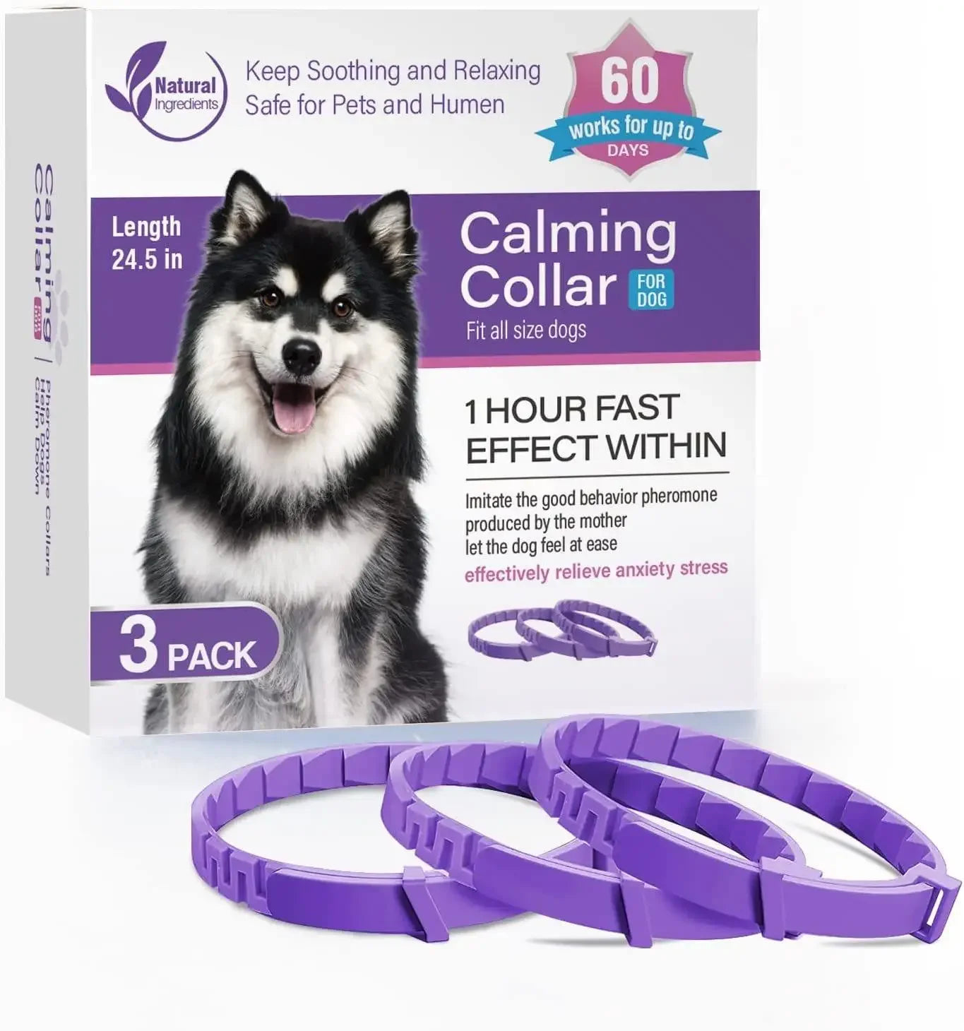 Pet Calming Collar – Anti-Anxiety Pheromone for Cats & Dogs