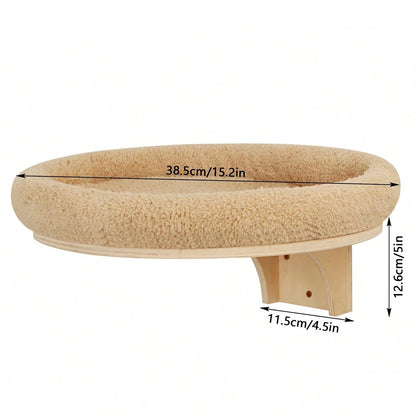 Wall-Mounted Cat Playground – Wooden Cat Shelves, Hammocks, Houses & Climbing Bridges