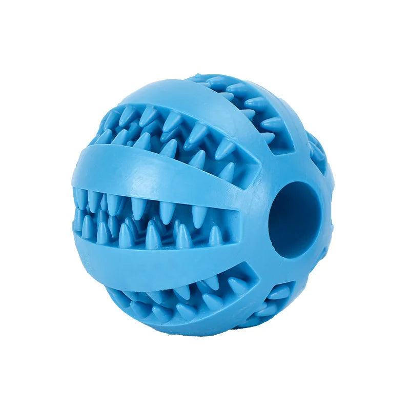 Interactive Pet Chew Ball – Durable Rubber Treat Toy for Dogs & Cats | Teeth Cleaning & Food Dispenser