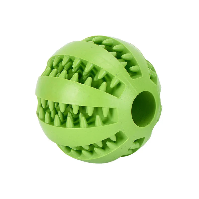Interactive Pet Chew Ball – Durable Rubber Treat Toy for Dogs & Cats | Teeth Cleaning & Food Dispenser