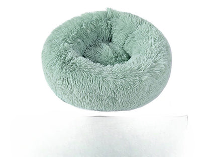 Plush Donut Pet Bed – Cozy Nest for Dogs & Cats