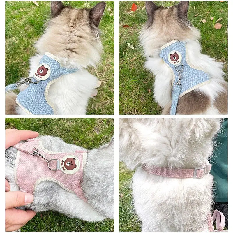 cute bunny harness adjustable small pets