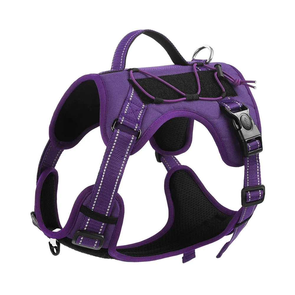 Reflective Dog Harness – Adjustable No-Pull Nylon Vest