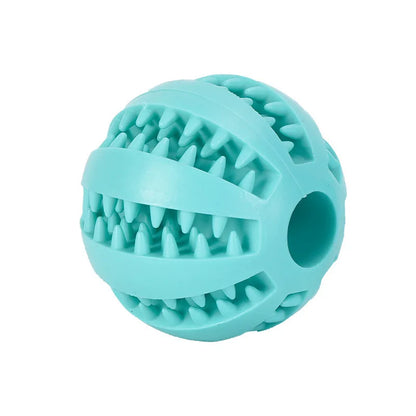 Interactive Pet Chew Ball – Durable Rubber Treat Toy for Dogs & Cats | Teeth Cleaning & Food Dispenser