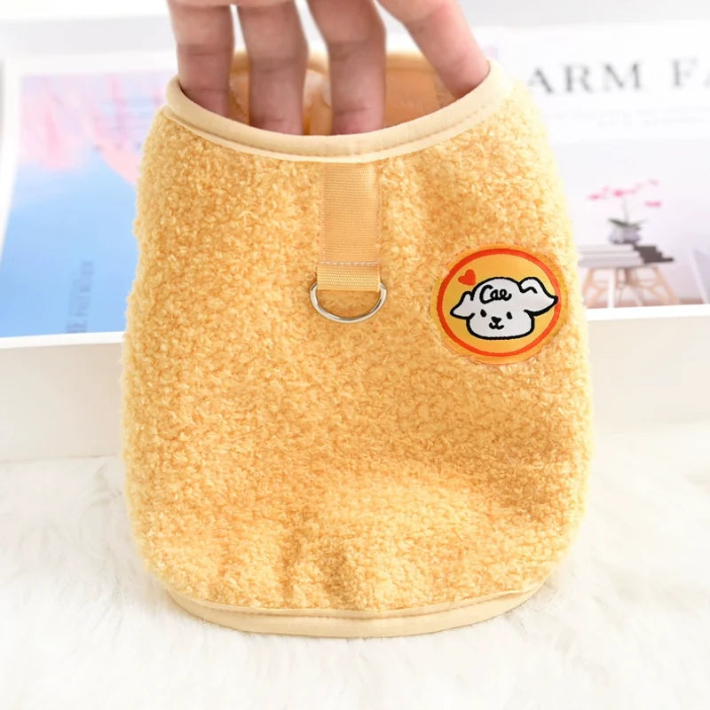 Soft Fleece Dog Jacket – Warm Winter Coat for Small Dogs