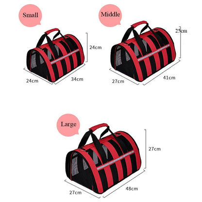 Breathable Pet Travel Bag – Portable Carrier for Dogs & Cats