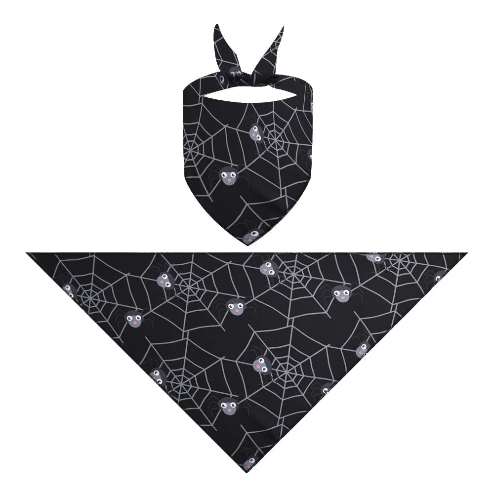 Halloween Dog Bandana – Ghost Festival Bib for Dogs & Cats