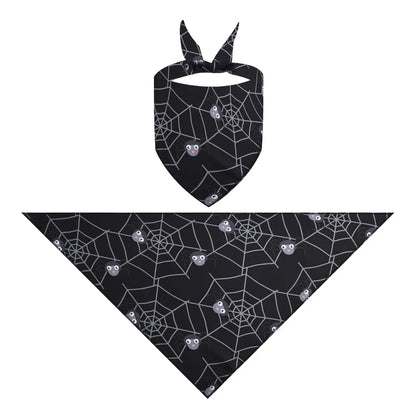 Halloween Dog Bandana – Ghost Festival Bib for Dogs & Cats